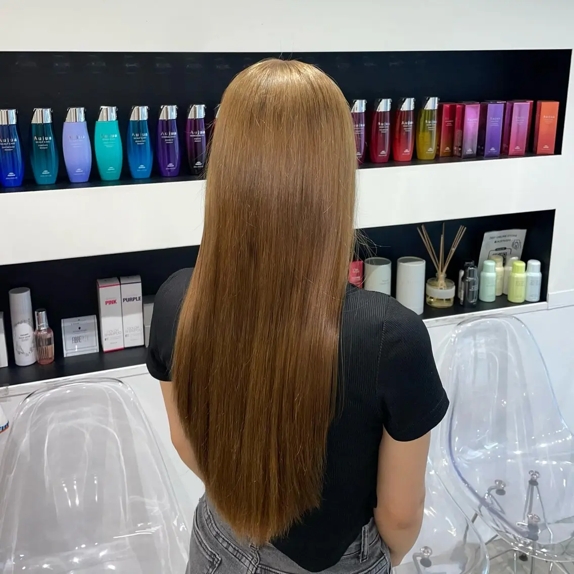 ロング カラー ヘアカラー ななみ.⋆𝜗𝜚 透明感カラー/まつパのヘアスタイル
