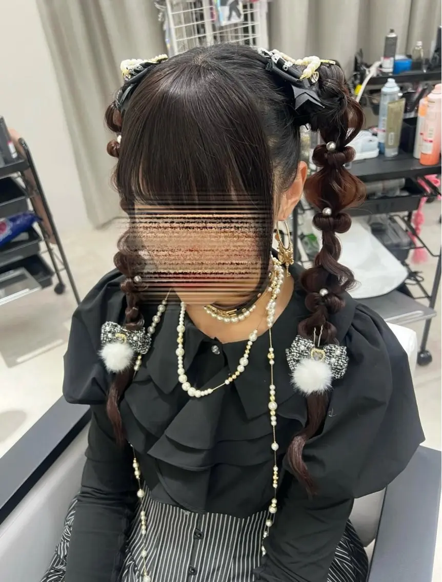 ロング ヘアアレンジ ヘアセット ベルグロー 原宿👸のヘアスタイル