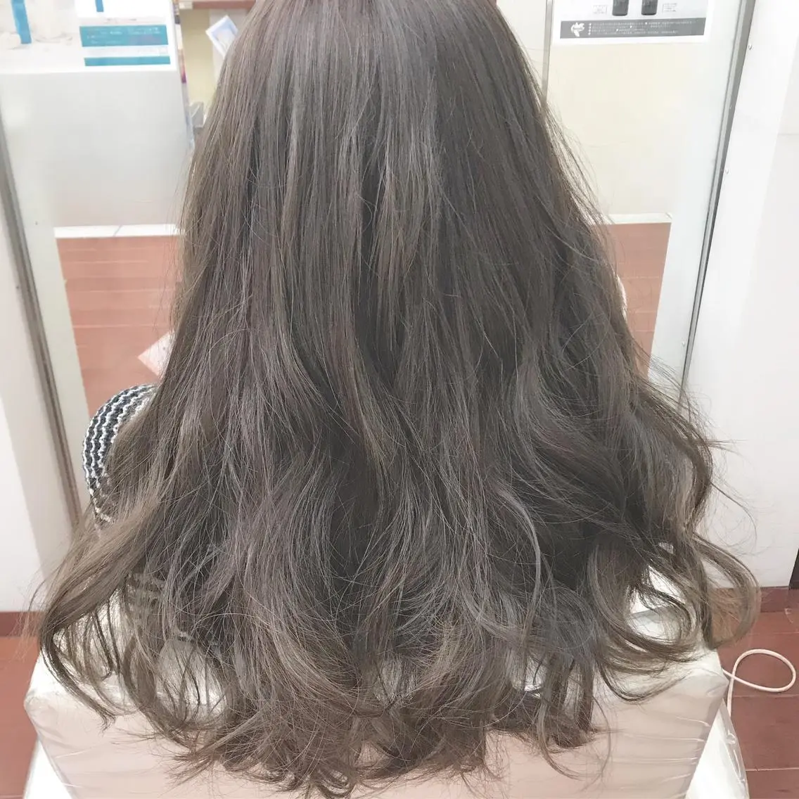 ロング カラー ヘアアレンジ グレージュ ハイライトカラー ハイライト 店長福島成美/髪質 改善縮毛矯正/カラーのヘアスタイル