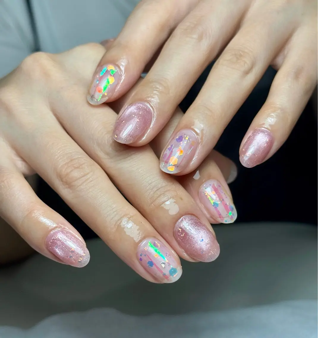 何回でもオフ込み 🦋プチ人気🦋プチデザインネイルの写真