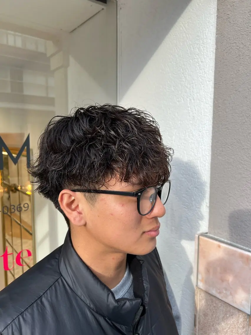 カット+シャドウパーマの写真