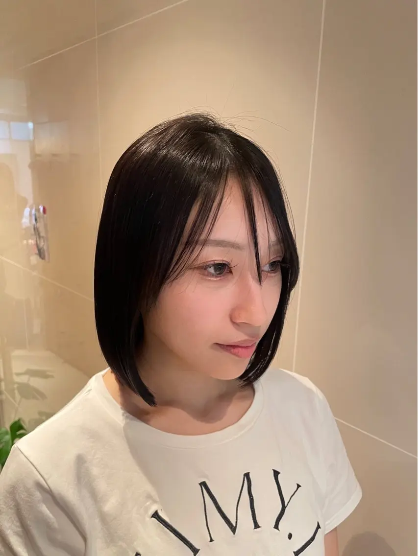 ショート パーマ カット 縮毛矯正 トリートメント 縮毛矯正/レイヤー 🌙児玉光瑠のヘアスタイル