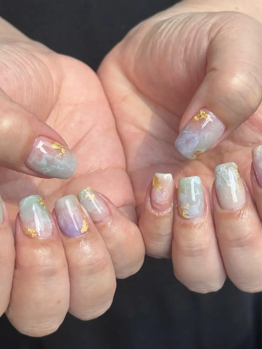 ネイル diar blue 🩵ayanaのネイルデザイン