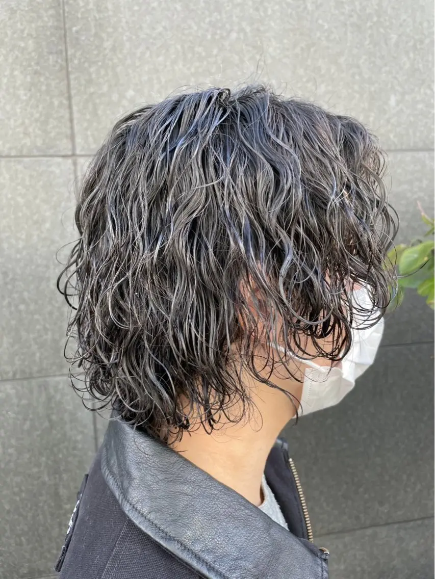 ミディアム パーマ メンズ パーマモデル 募集中/TAIYOUのヘアスタイル