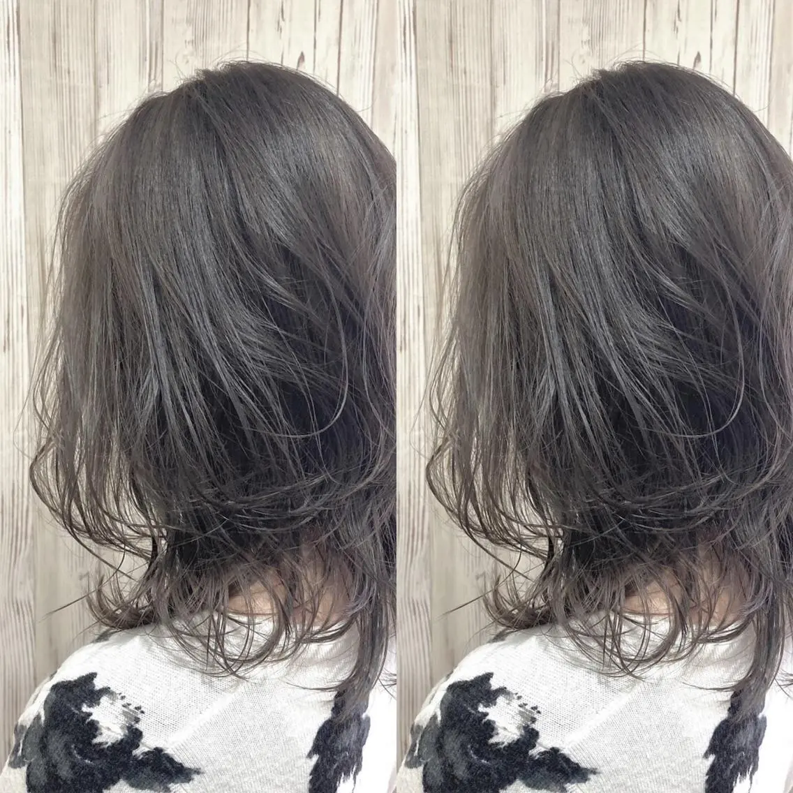 セミロング カラー グレージュ ヘアカラー ヘアサロンオスカー 岸和田蛸地蔵店のヘアスタイル