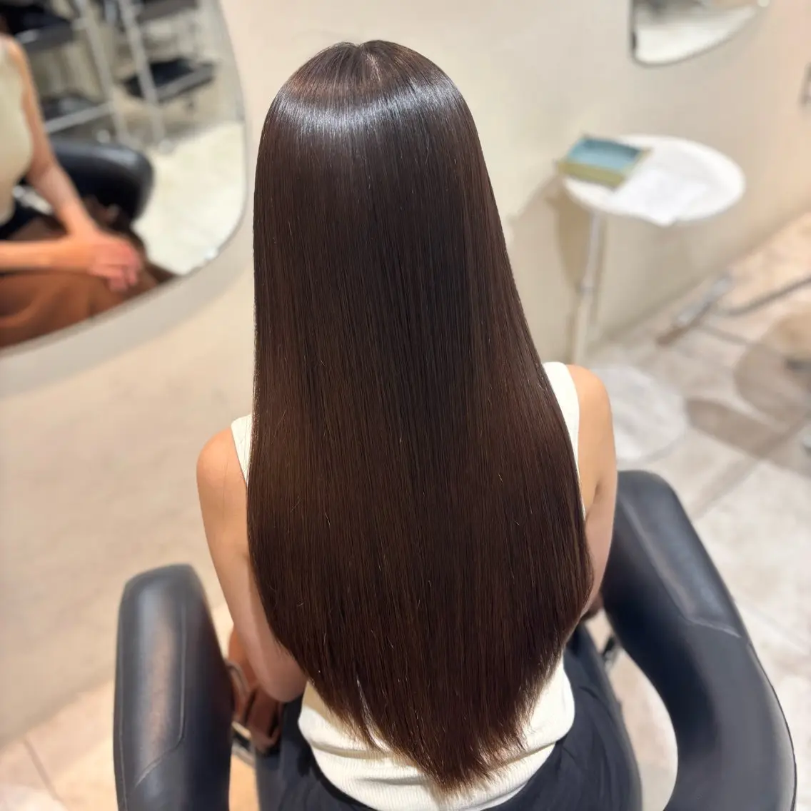 ロング 縮毛矯正 🧸艶髪🫧‪🎀 岡由紀乃のヘアスタイル