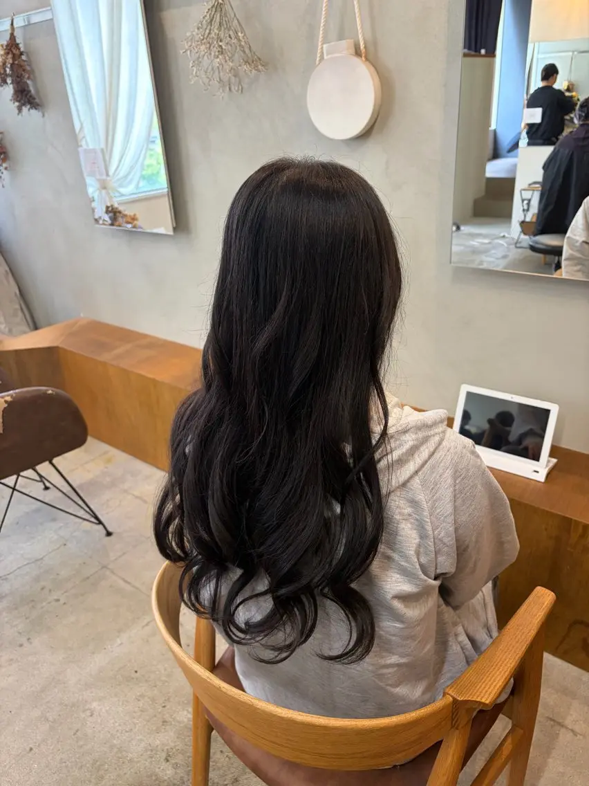 ロング カラー ヘアカラー トリートメント 透明感カラー/名古屋 /栄/木下奈々望のヘアスタイル