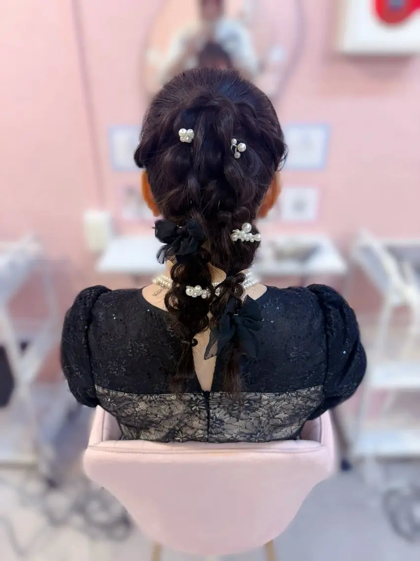 ロング ヘアセット LARME ヘアメ りほのその他イメージ