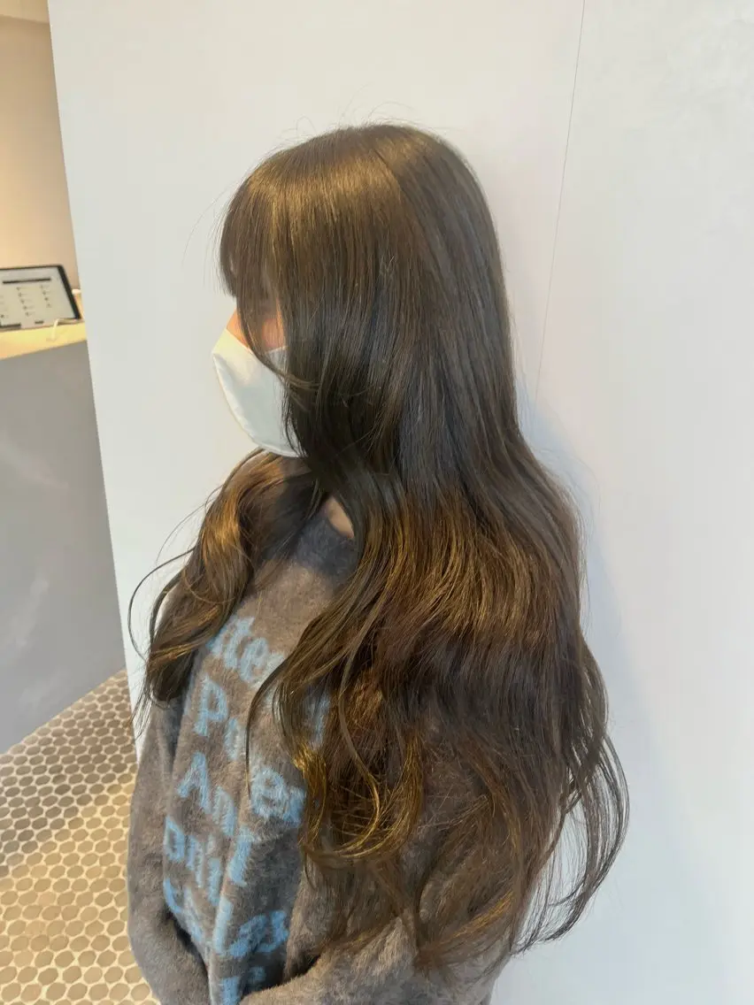ロング ヘアカラー トリートメント 大宮レイヤーカット× 透明感カラー　rioのヘアスタイル