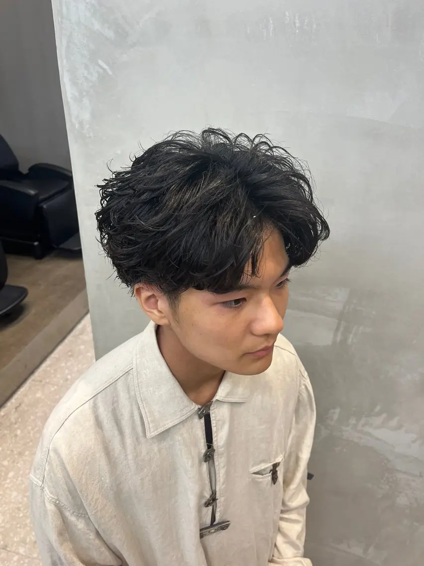 ショート パーマ メンズ カット パーマ 山下和輝/fifth メンズパーマのヘアスタイル