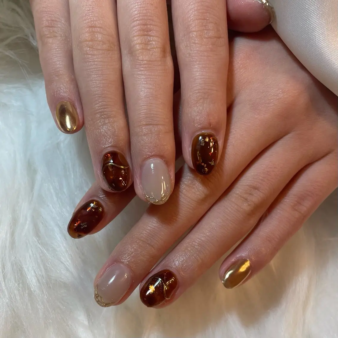 【☑︎新メニュー🆕】きれいめニュアンスネイル🎨🫧8800円→7300円の写真
