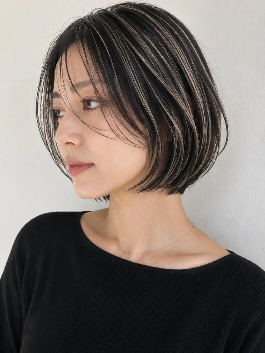 ショート カラー ヘアカラー アクツ シズカのヘアスタイル