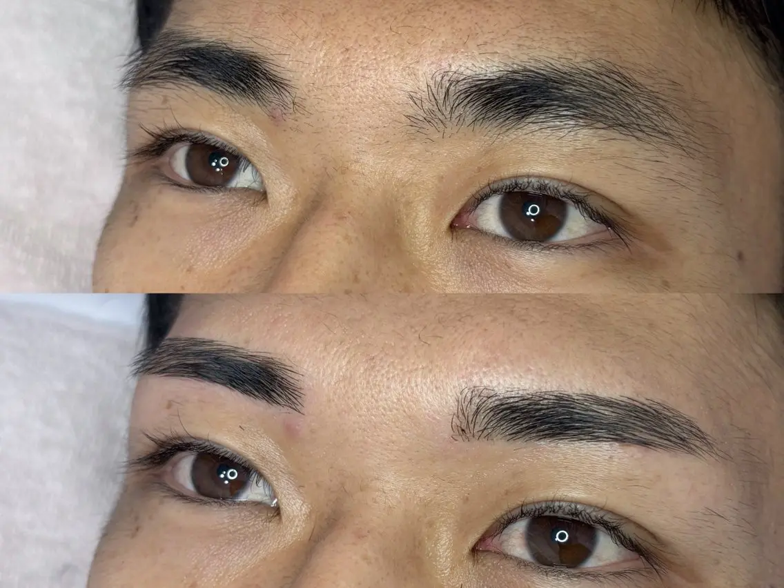 メンズアイブロウワックス【眉毛ワックス+カット】 ¥5500→4500の写真