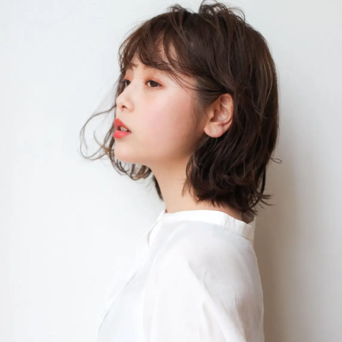 ミディアム カラー パーマ ヘアアレンジ ボブ カット ヘアカラー トリートメント 髪質改善/韓国風 レイヤー/田村祐樹のヘアスタイル