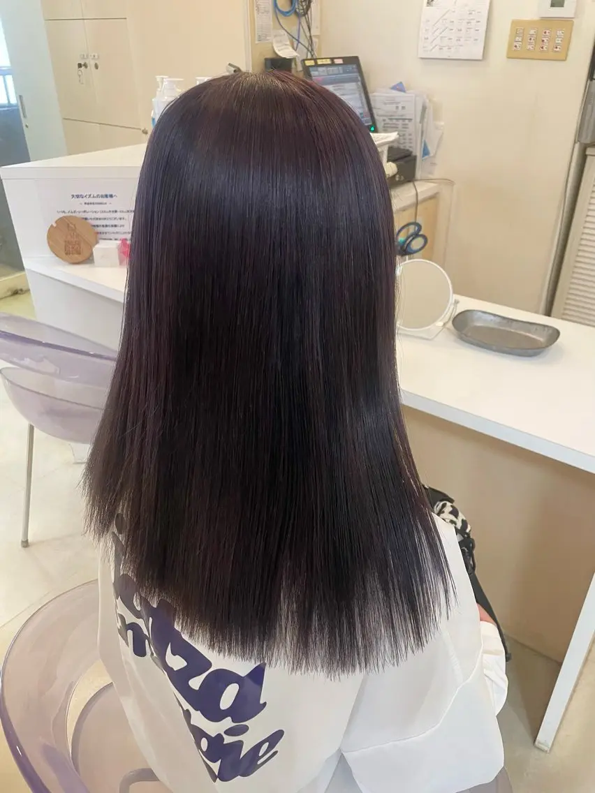 セミロング ヘアカラー miyabi/ eMuのヘアスタイル