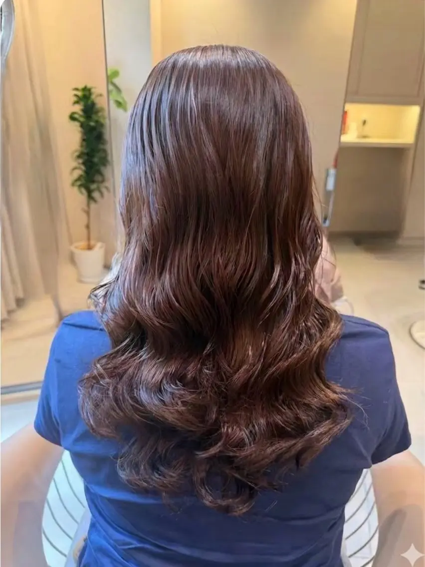 ロング パーマ パーマ 阪上 沙織のヘアスタイル