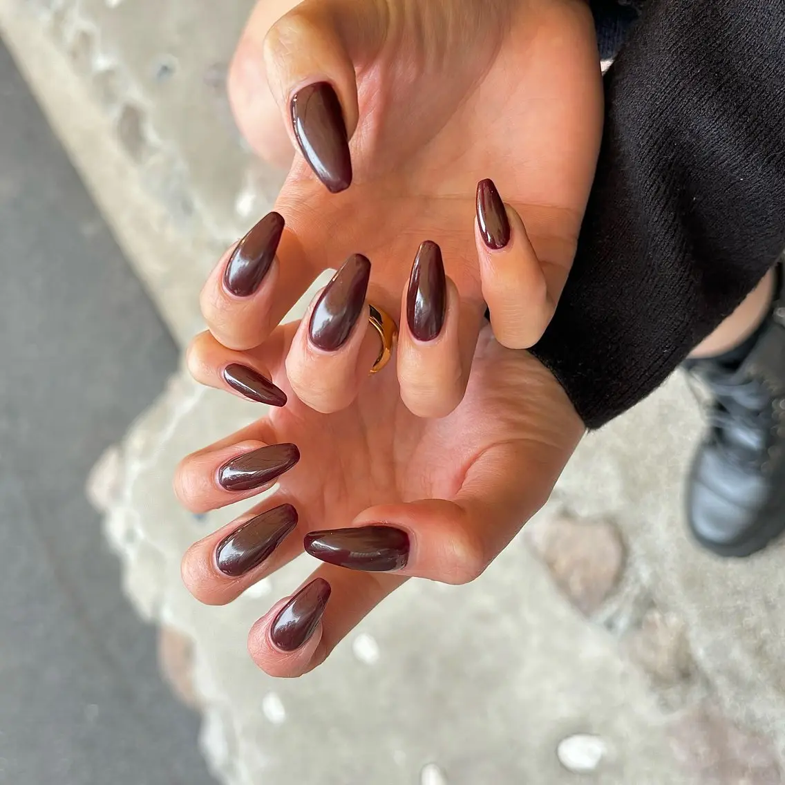 ネイル ワンカラーネイル ハンドネイル Nailsalon BLOOM🌷 山崎のネイルデザイン