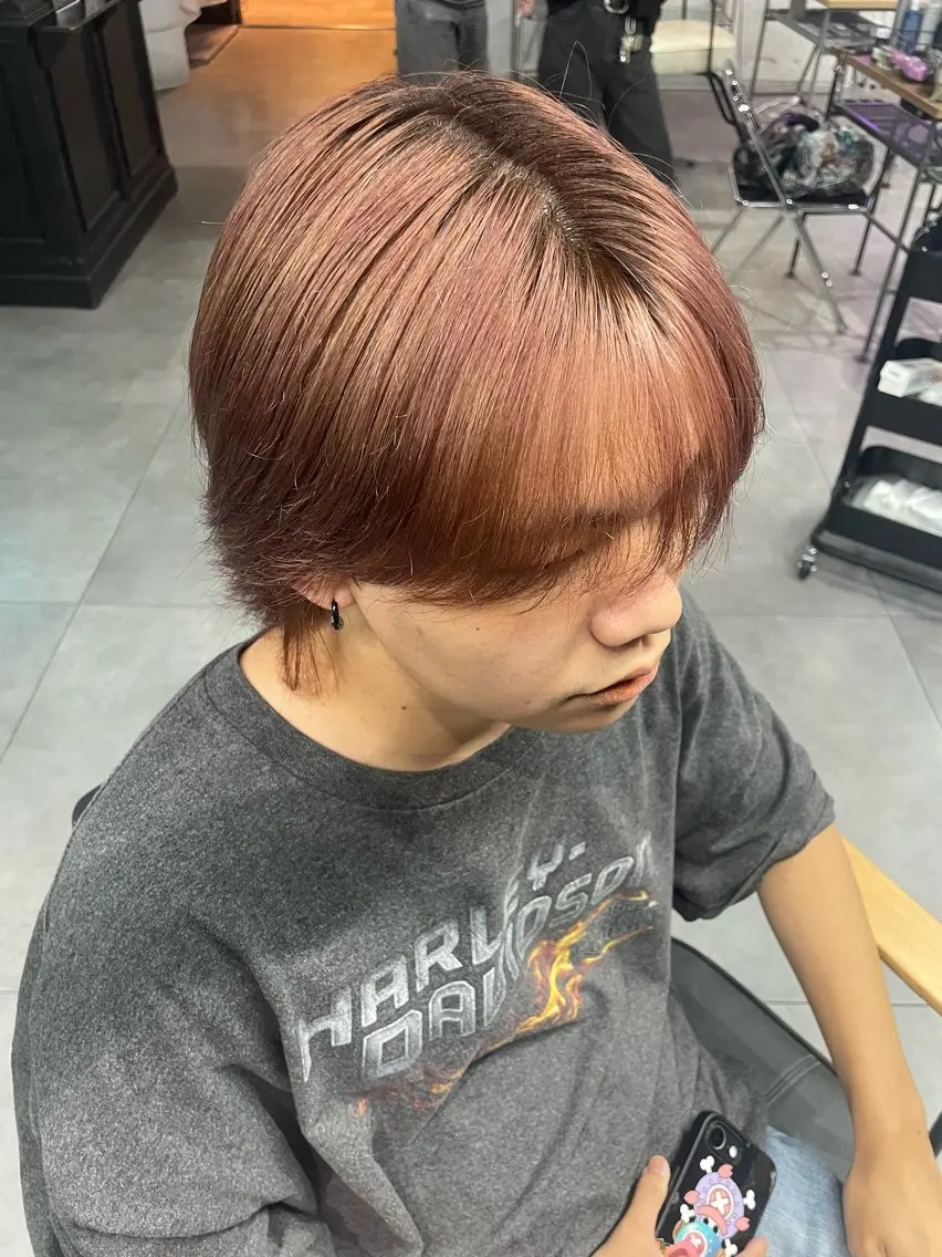 ミディアム ヘアカラー 鈴木 啓太のヘアスタイル