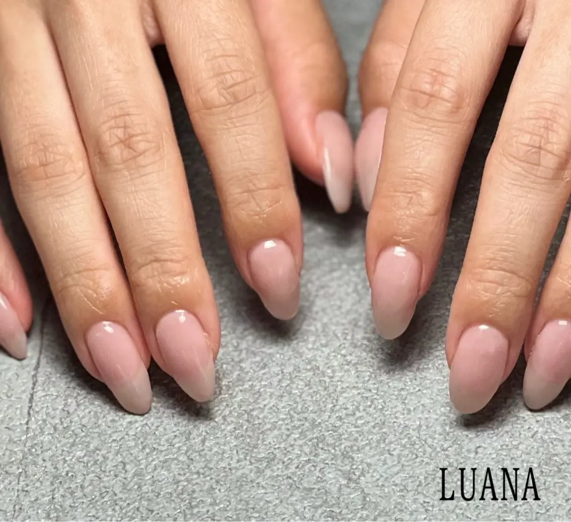 ネイル オフィスネイル シンプルネイル ハンドネイル nail salon LUANAのネイルデザイン