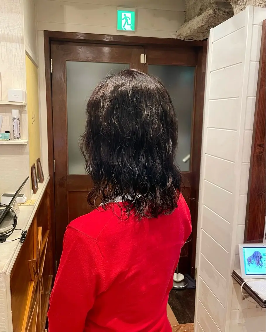 🌱似合わせカット➕水パーマ➕1stepトリートメント🌱《スパイラルパーマ/ニュアンスパーマ/ボブパーマ》の写真