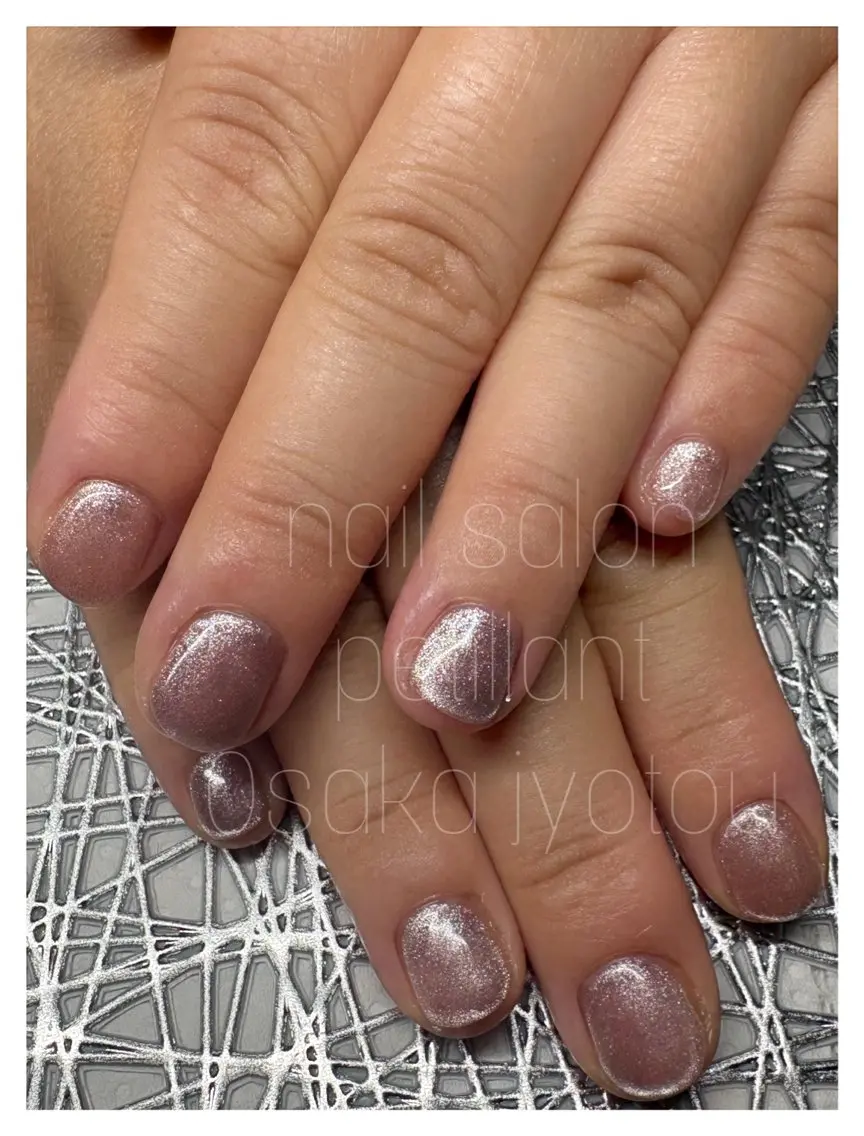 ネイル アートネイル マグネットネイル nail salon petillantのネイルデザイン