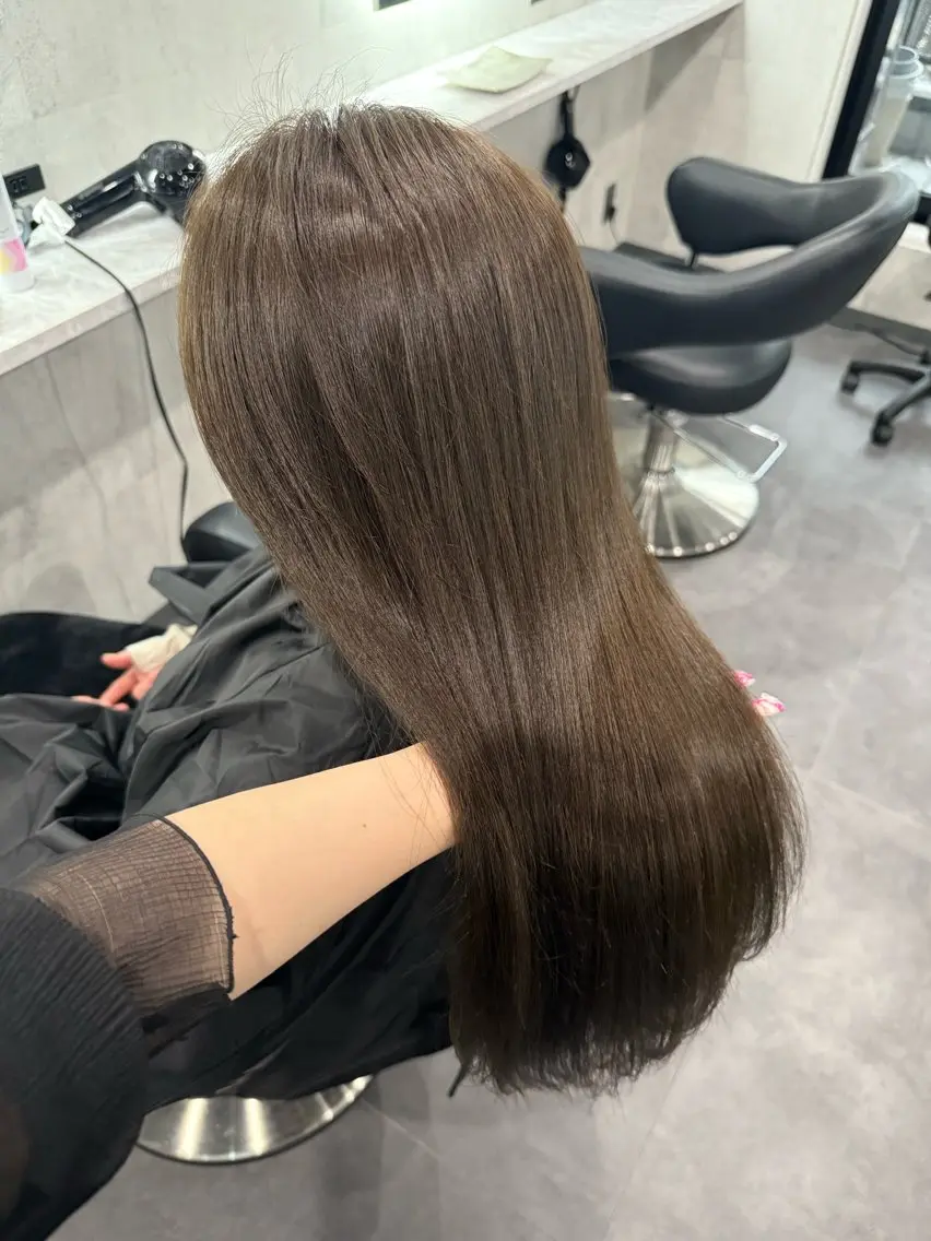 セミロング ヘアカラー トリートメント 💖艶髪/韓国ヘア 💖asukaのヘアスタイル