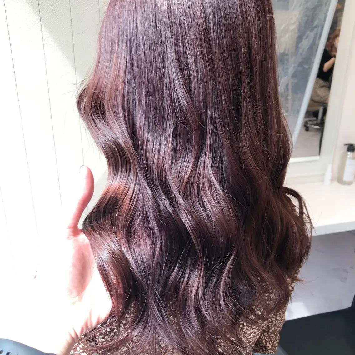 セミロング カラー パーマ ヘアアレンジ メンズ キッズ ネイル マツエク・マツパ 上品＆韓国風 🥀海心🥀のヘアスタイル