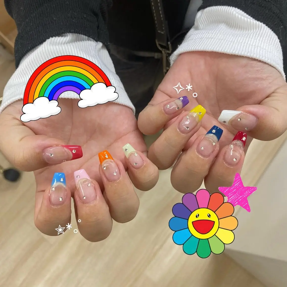 ネイル クリアネイル 💟Bianca 荒木💟のネイルデザイン