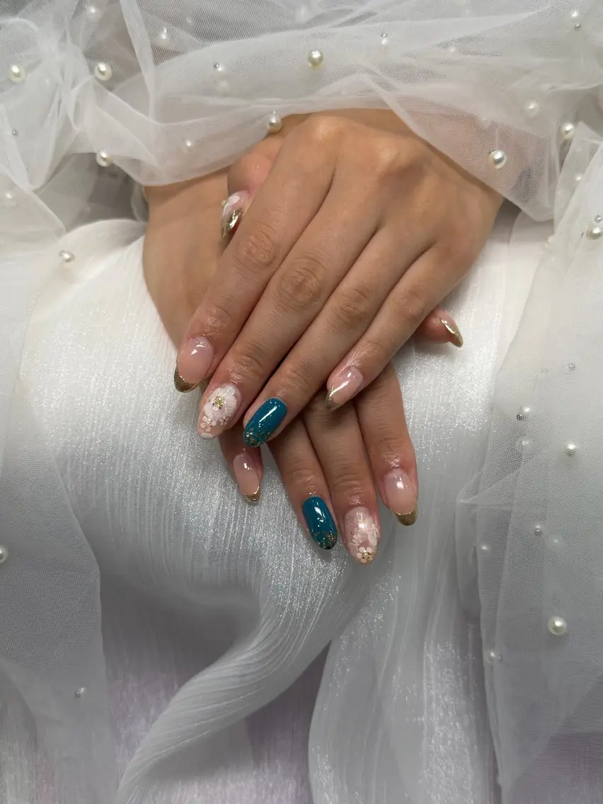 ネイル 成人式 ハンドネイル Mermaid Nail みはなのネイルデザイン