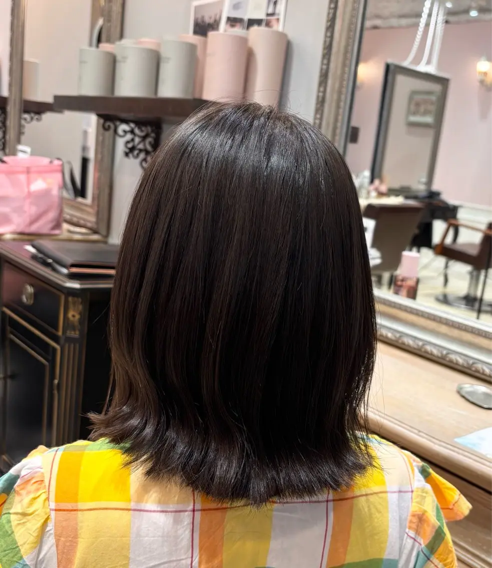 ミディアム カット 🌱なゆみ🌱透明感 /ナチュラル/高宮のヘアスタイル