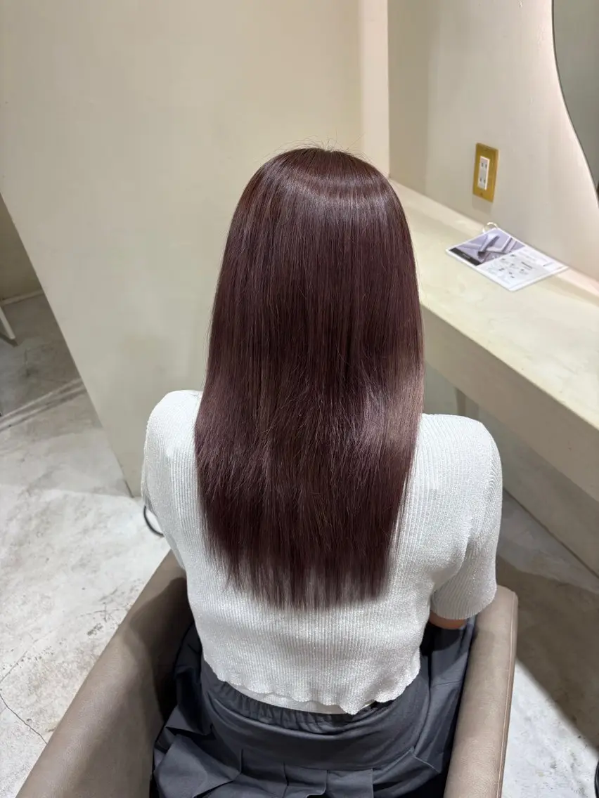 セミロング カラー ブラウンカラー ラベンダーカラー ヘアカラー Hana🌼 /池袋/透明感カラーのヘアスタイル