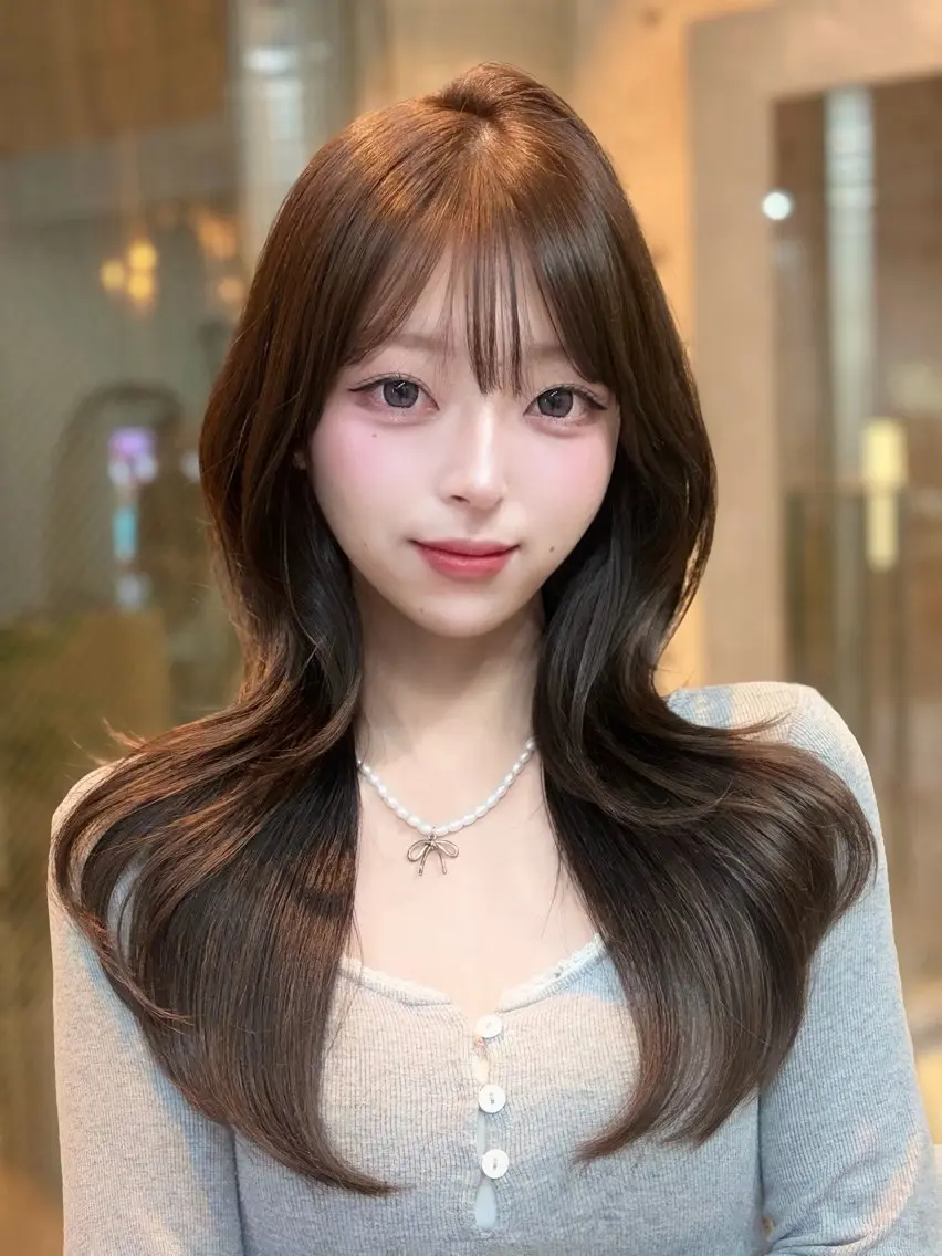 ロング カラー ヘアカラー 韓国/透明感カラー みのり 🕊️のヘアスタイル