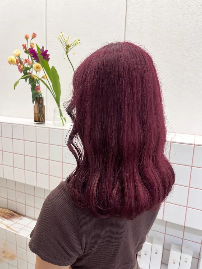 セミロング カラー 暖色カラー/ ヘアセット🌛櫻井舞のヘアスタイル