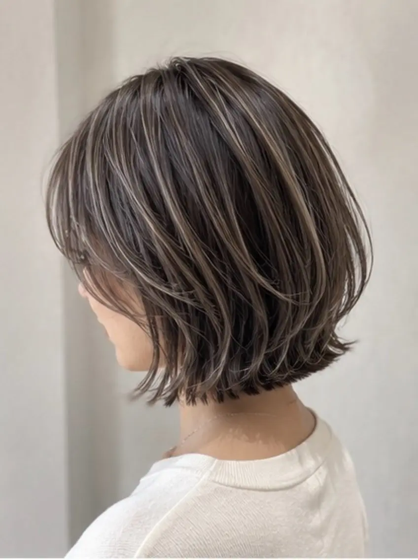 ミディアム カラー 𝐑𝐲𝐮𝐤𝐢 【店長】ALEAPのヘアスタイル