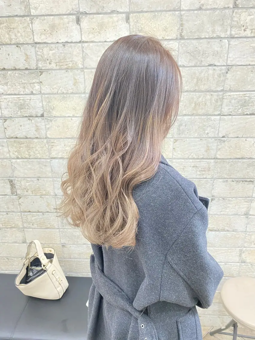 ロング カラー カット ヘアカラー オーナースタイリスト 奈須雄紀のヘアスタイル