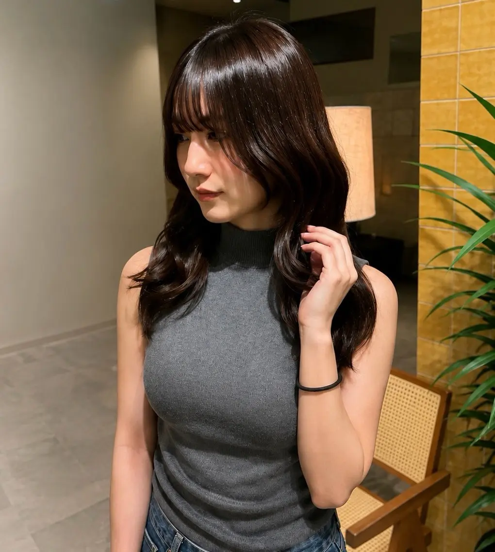 ロング 髪質改善 トリートメント カット トリートメント 艶髪/透明感 髪質改善 YUKIのヘアスタイル