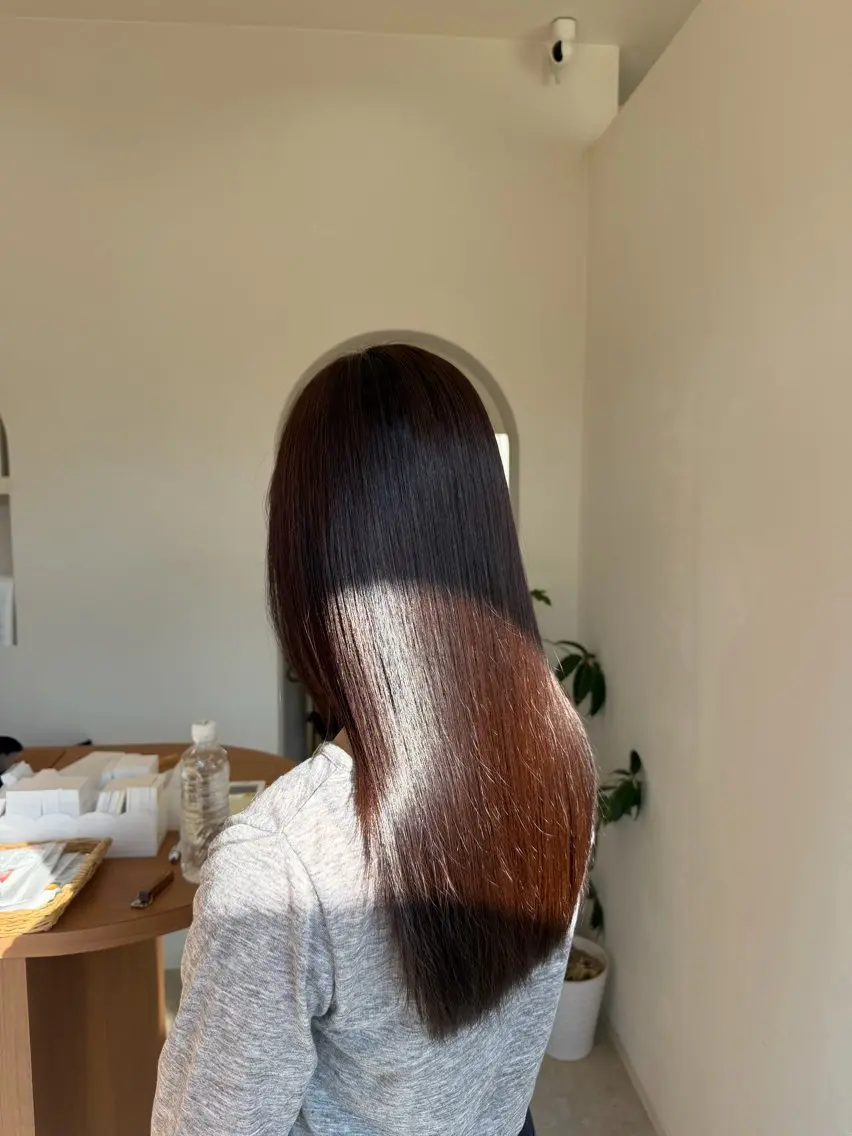 ロング 綾香/暗髪 /透明感カラー💜のヘアスタイル