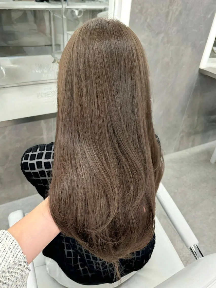 ロング ヘアカラー トリートメント 中村 紅葉のヘアスタイル