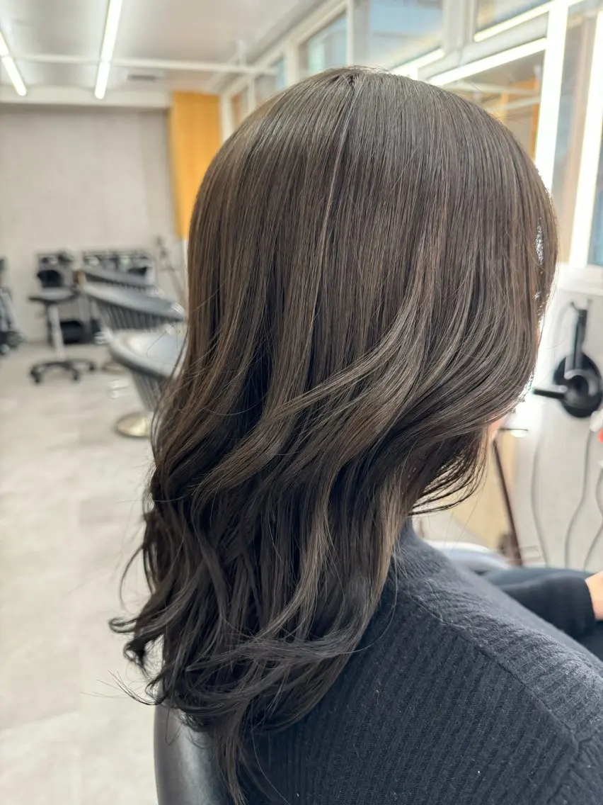 セミロング カラー 【縮毛矯正/カラー】 今野寛己のヘアスタイル