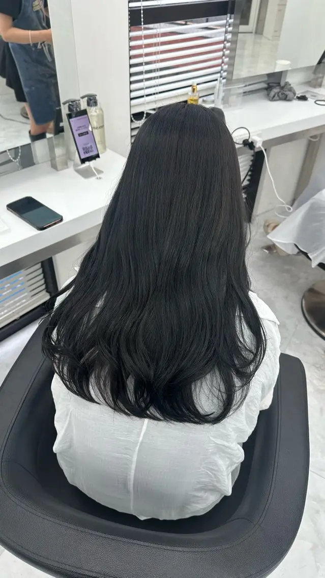 セミロング カラー カット ヘアカラー トリートメント ヘッドスパ ヘアセット 似合わせstyle ❤︎misaki❤︎のヘアスタイル