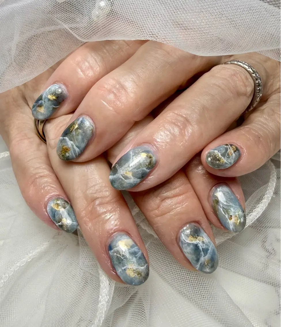 ネイル アートネイル チークネイル フラッシュネイル フラッシュマグ フレンチネイル Mai’s nailのネイルデザイン