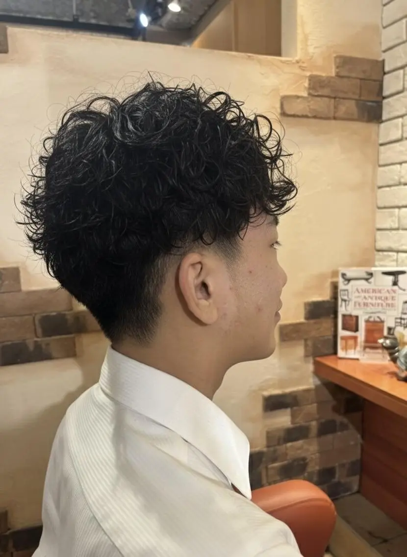 【メンズ限定メニュー】メンズカット+パーマ+癒しの夢SPA+輝Trの写真