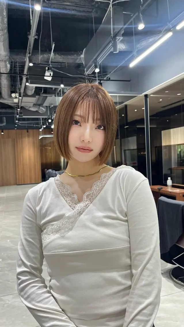 ショート ボブ 石塚 瑛里菜のヘアスタイル