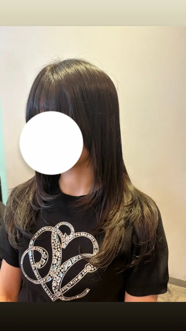 ロング カット カットモデル RURUのヘアスタイル