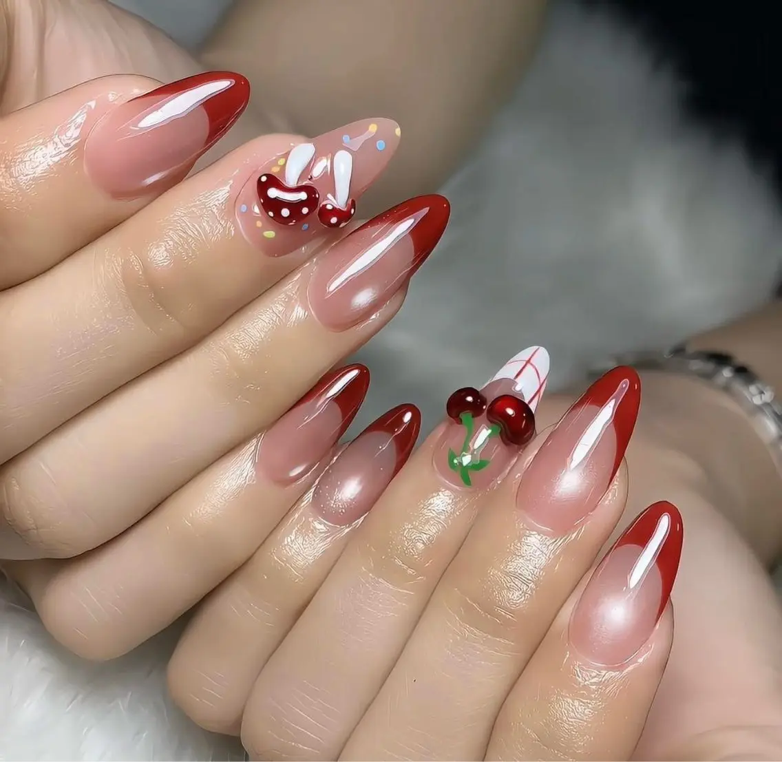 ネイル アートネイル 成人式 ジェルネイル ニュアンスネイル ネイルチップ Kora Nailのネイルデザイン