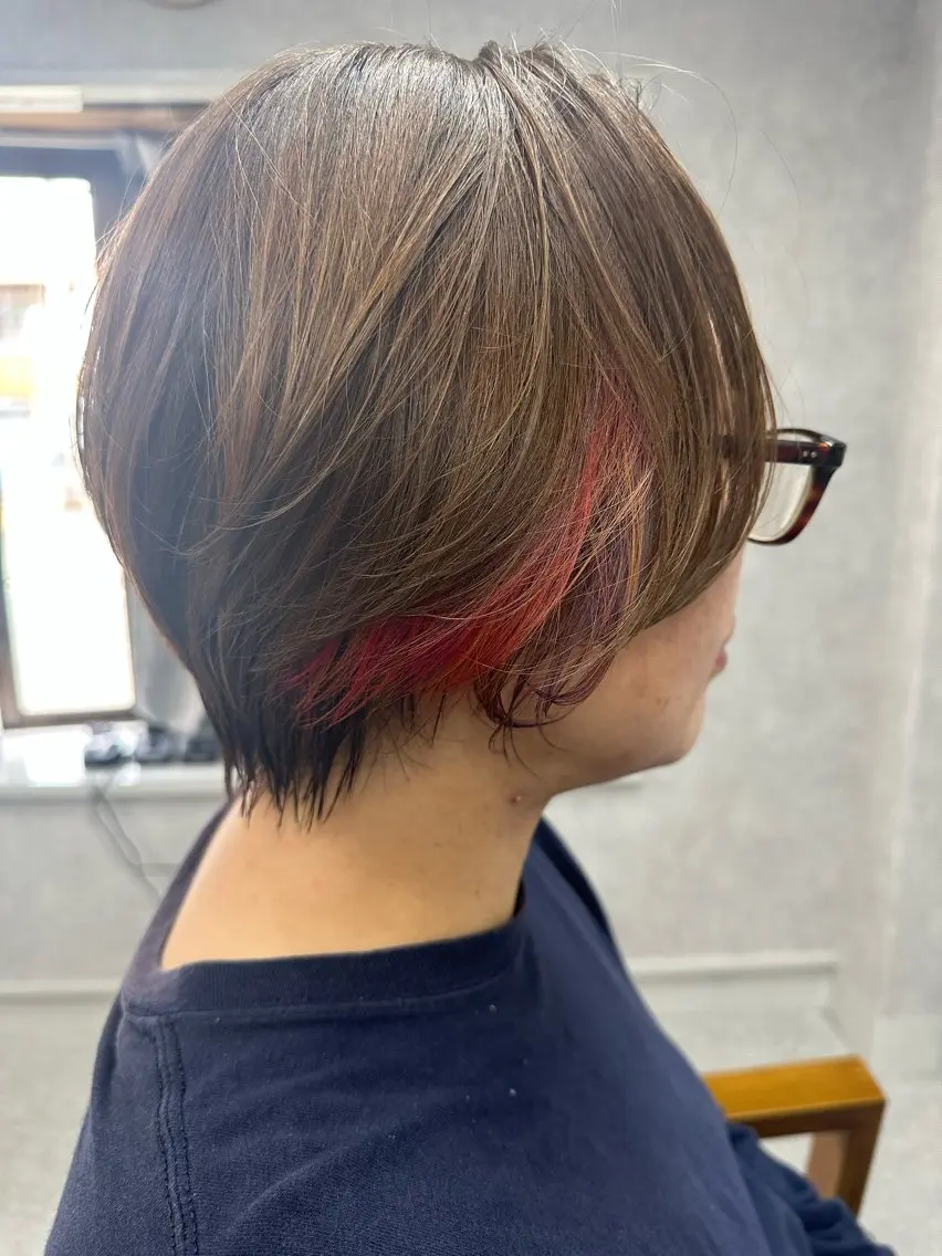 ショート カラー カット ヘアカラー トリートメント Lien 深井店のヘアスタイル