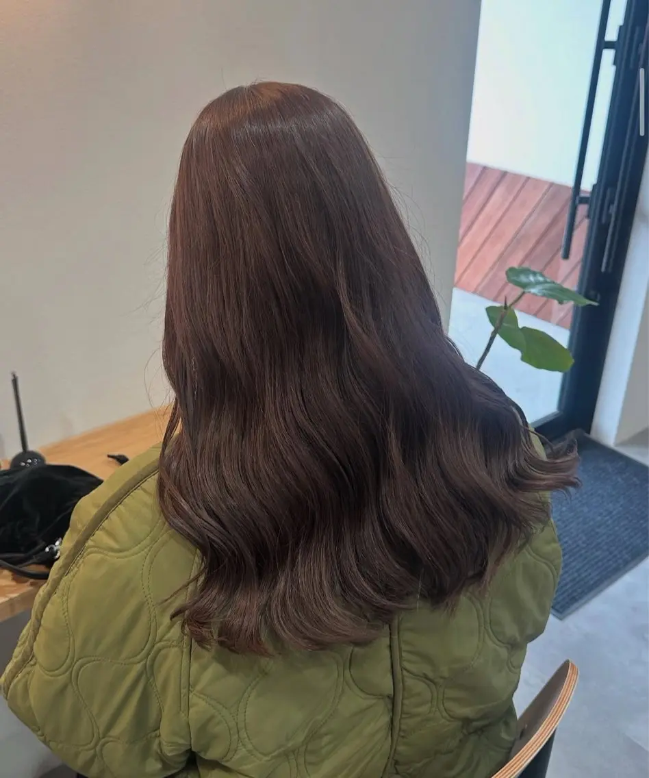 ロング カラー ブリーチ 透明感カラー ラベンダーカラー ブリーチなしカラー カット ヘアカラー 濱崎 璃乃/ボブ/のヘアスタイル