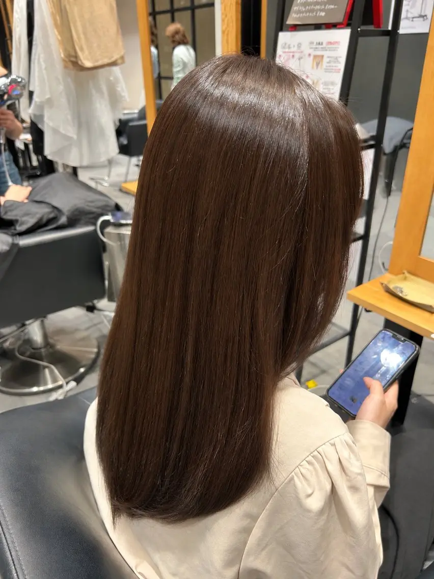 ロング カラー 松岡 寛大郎のヘアスタイル