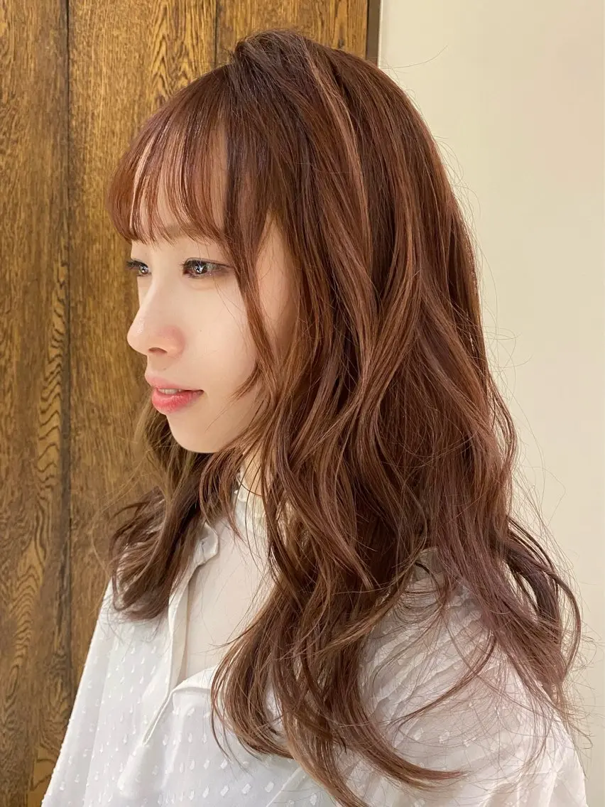 ロング カラー カット ヘアカラー トリートメント 髙木美緒🌿 レイヤー/アレンジのヘアスタイル