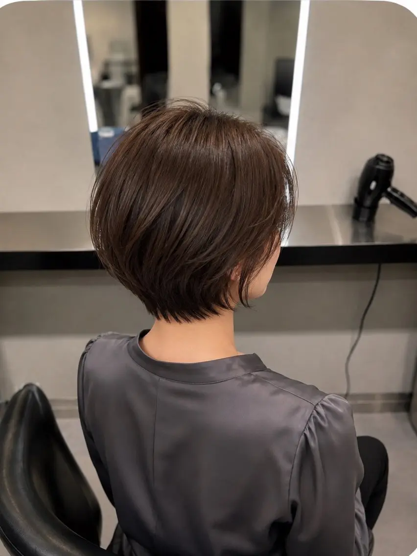 ミディアム カラー ブラウンカラー トリートメント 🌈ウルトワ水素 髪質改善naru🌈のヘアスタイル